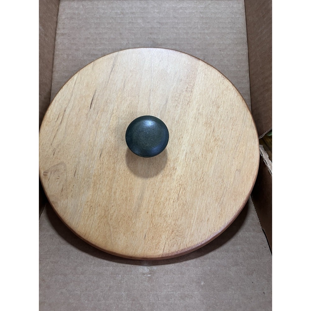 Longaberger Jingle Bell Basket Lid -Green Handle 57916 New In Box
